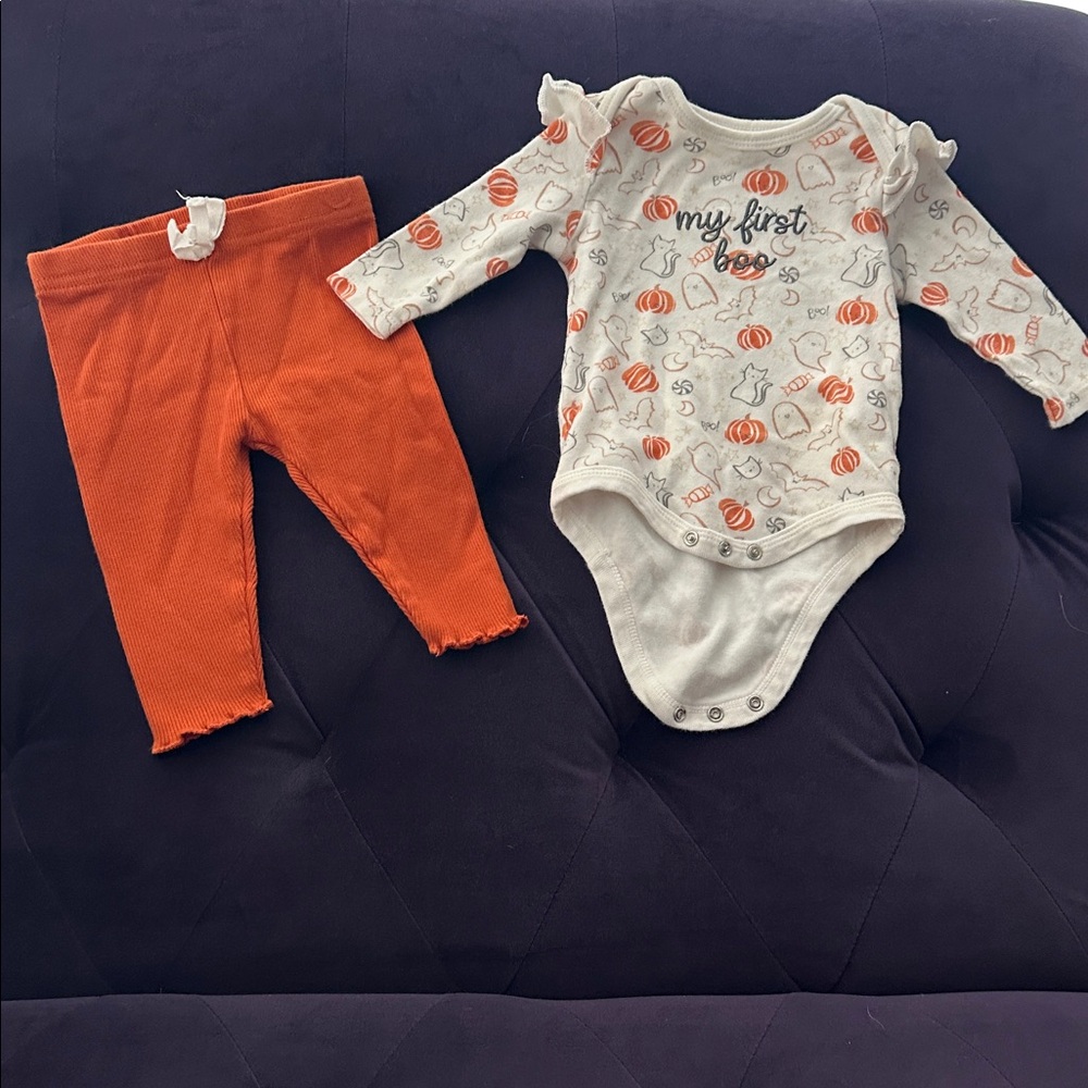 Baby Halloween Bodysuit and Pants Set